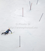 Winner Andre Myhrer of Sweden skiing in second run of men slalom race of Audi FIS Alpine skiing World cup in Kranjska Gora, Slovenia. Men slalom race of Audi FIS Alpine skiing World cup was held in Kranjska Gora, Slovenia, on Sunday, 11th of March 2012.
