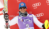 Second placed Cristian Deville of Italy celebrates his medal won in men slalom race of Audi FIS Alpine skiing World cup in Kranjska Gora, Slovenia. Men slalom race of Audi FIS Alpine skiing World cup was held in Kranjska Gora, Slovenia, on Sunday, 11th of March 2012.

