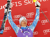 celebrates his medal won in men slalom race of Audi FIS Alpine skiing World cup in Kranjska Gora, Slovenia. Men slalom race of Audi FIS Alpine skiing World cup was held in Kranjska Gora, Slovenia, on Sunday, 11th of March 2012.
