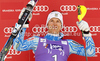 Winner Andre Myhrer of Sweden celebrates his medal won in men slalom race of Audi FIS Alpine skiing World cup in Kranjska Gora, Slovenia. Men slalom race of Audi FIS Alpine skiing World cup was held in Kranjska Gora, Slovenia, on Sunday, 11th of March 2012.
