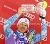 Winner Andre Myhrer of Sweden celebrates his medal won in men slalom race of Audi FIS Alpine skiing World cup in Kranjska Gora, Slovenia. Men slalom race of Audi FIS Alpine skiing World cup was held in Kranjska Gora, Slovenia, on Sunday, 11th of March 2012.
