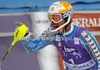 Winner Andre Myhrer of Sweden reacts in finish of second run of men slalom race of Audi FIS Alpine skiing World cup in Kranjska Gora, Slovenia. Men slalom race of Audi FIS Alpine skiing World cup was held in Kranjska Gora, Slovenia, on Sunday, 11th of March 2012.

