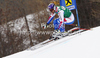 Adrien Theaux of France skiing in first training for men downhill race of Audi FIS Alpine skiing World cup finals in Schladming, Austria. Training for men downhill race of Audi FIS Alpine skiing World cup finals was held in Schladming, Austria, on Tuesday, 13th of March 2012.

