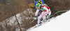 Klaus Kroell of Austria skiing in first training for men downhill race of Audi FIS Alpine skiing World cup finals in Schladming, Austria. Training for men downhill race of Audi FIS Alpine skiing World cup finals was held in Schladming, Austria, on Tuesday, 13th of March 2012.
