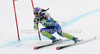 Tina Maze of Slovenia skiing in first training for women downhill race of Audi FIS Alpine skiing World cup finals in Schladming, Austria. Training for women downhill race of Audi FIS Alpine skiing World cup finals was held in Schladming, Austria, on Tuesday, 13th of March 2012.
