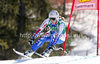 Aurelie Revillet of France skiing in women downhill race of Audi FIS Alpine skiing World cup finals in Schladming, Austria. Women downhill race of Audi FIS Alpine skiing World cup finals was held in Schladming, Austria, on Wednesday, 14th of March 2012.
