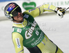Aksel Lund Svindal of Norway reacts in finish of men downhill race of Audi FIS Alpine skiing World cup finals in Schladming, Austria. Men downhill race of Audi FIS Alpine skiing World cup finals was held in Schladming, Austria, on Wednesday, 14th of March 2012.
