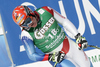 Didier Cuche of Switzerland reacts in finish of men downhill race of Audi FIS Alpine skiing World cup finals in Schladming, Austria. Men downhill race of Audi FIS Alpine skiing World cup finals was held in Schladming, Austria, on Wednesday, 14th of March 2012.
