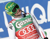 Klaus Kroell of Austria reacts in finish of men downhill race of Audi FIS Alpine skiing World cup finals in Schladming, Austria. Men downhill race of Audi FIS Alpine skiing World cup finals was held in Schladming, Austria, on Wednesday, 14th of March 2012.
