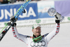 Klaus Kroell of Austria celebrates his overall victory in men downhill Audi FIS Alpine skiing World cup finals in Schladming, Austria. Last men downhill race of Audi FIS Alpine skiing World cup finals was held in Schladming, Austria, on Wednesday, 14th of March 2012.
