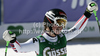 Elisabeth Goergl of Austria reacts in finish of women downhill race of Audi FIS Alpine skiing World cup finals in Schladming, Austria. Women downhill race of Audi FIS Alpine skiing World cup finals was held in Schladming, Austria, on Wednesday, 14th of March 2012.
