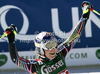  reacts in finish of women downhill race of Audi FIS Alpine skiing World cup finals in Schladming, Austria. Women downhill race of Audi FIS Alpine skiing World cup finals was held in Schladming, Austria, on Wednesday, 14th of March 2012.
