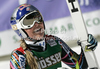  reacts in finish of women downhill race of Audi FIS Alpine skiing World cup finals in Schladming, Austria. Women downhill race of Audi FIS Alpine skiing World cup finals was held in Schladming, Austria, on Wednesday, 14th of March 2012.
