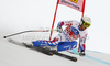 Second placed Alexis Pinturault of France skiing in men super-g race of Audi FIS Alpine skiing World cup finals in Schladming, Austria. Men super-g race of Audi FIS Alpine skiing World cup finals was held in Schladming, Austria, on Thursday, 15th of March 2012.
