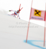 Fifth placed Hannes Reichelt of Austria skiing in men super-g race of Audi FIS Alpine skiing World cup finals in Schladming, Austria. Men super-g race of Audi FIS Alpine skiing World cup finals was held in Schladming, Austria, on Thursday, 15th of March 2012.
