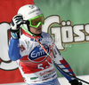 Alexis Pinturault of France reacts in finish of men Super-G race of Audi FIS Alpine skiing World cup finals in Schladming, Austria. Men Super-G race of Audi FIS Alpine skiing World cup finals was held in Schladming, Austria, on Thursday, 15th of March 2012.
