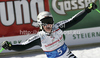Viktoria Rebensburg of Germany reacts in finish of women Super-G race of Audi FIS Alpine skiing World cup finals in Schladming, Austria. Women Super-G race of Audi FIS Alpine skiing World cup finals was held in Schladming, Austria, on Thursday, 15th of March 2012.
