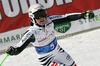 Viktoria Rebensburg of Germany reacts in finish of women Super-G race of Audi FIS Alpine skiing World cup finals in Schladming, Austria. Women Super-G race of Audi FIS Alpine skiing World cup finals was held in Schladming, Austria, on Thursday, 15th of March 2012.
