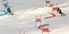 Henrik Kristoffersen of Norway (L) and Filip Trejbal of Czech (R) skiing in team event race of Audi FIS Alpine skiing World cup finals in Schladming, Austria. Team event race of Audi FIS Alpine skiing World cup finals was held in Schladming, Austria, on Friday, 16th of March 2012.
