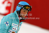 Tanja Poutiainen of Finland during inspection of first run of women slalom race of Audi FIS Alpine skiing World cup finals in Schladming, Austria. Women slalom race of Audi FIS Alpine skiing World cup finals was held in Schladming, Austria, on Saturday, 17th of March 2012.
