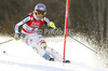 Maria Hoefl-Riesch of Germany skiing in first run of women slalom race of Audi FIS Alpine skiing World cup finals in Schladming, Austria. Women slalom race of Audi FIS Alpine skiing World cup finals was held in Schladming, Austria, on Saturday, 17th of March 2012.
