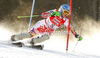 Veronika Zuzulova of Slovakia skiing in first run of women slalom race of Audi FIS Alpine skiing World cup finals in Schladming, Austria. Women slalom race of Audi FIS Alpine skiing World cup finals was held in Schladming, Austria, on Saturday, 17th of March 2012.
