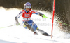 Tina Maze of Slovenia skiing in first run of women slalom race of Audi FIS Alpine skiing World cup finals in Schladming, Austria. Women slalom race of Audi FIS Alpine skiing World cup finals was held in Schladming, Austria, on Saturday, 17th of March 2012.

