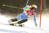 Therese Borssen of Sweden skiing in first run of women slalom race of Audi FIS Alpine skiing World cup finals in Schladming, Austria. Women slalom race of Audi FIS Alpine skiing World cup finals was held in Schladming, Austria, on Saturday, 17th of March 2012.
