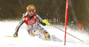 Lena Duerr of Germany skiing in first run of women slalom race of Audi FIS Alpine skiing World cup finals in Schladming, Austria. Women slalom race of Audi FIS Alpine skiing World cup finals was held in Schladming, Austria, on Saturday, 17th of March 2012.
