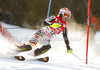 Christina Geiger of Germany skiing in first run of women slalom race of Audi FIS Alpine skiing World cup finals in Schladming, Austria. Women slalom race of Audi FIS Alpine skiing World cup finals was held in Schladming, Austria, on Saturday, 17th of March 2012.
