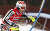 Christina Geiger of Germany skiing in first run of women slalom race of Audi FIS Alpine skiing World cup finals in Schladming, Austria. Women slalom race of Audi FIS Alpine skiing World cup finals was held in Schladming, Austria, on Saturday, 17th of March 2012.
