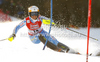 Frida Hansdotter of Sweden skiing in first run of women slalom race of Audi FIS Alpine skiing World cup finals in Schladming, Austria. Women slalom race of Audi FIS Alpine skiing World cup finals was held in Schladming, Austria, on Saturday, 17th of March 2012.
