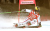 Marcel Hirscher of Austria skiing in first run of men giant slalom race of Audi FIS Alpine skiing World cup finals in Schladming, Austria. Men giant slalom race of Audi FIS Alpine skiing World cup finals was held in Schladming, Austria, on Saturday, 17th of March 2012.
