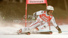 Philipp Schoerghofer of Austria skiing in first run of men giant slalom race of Audi FIS Alpine skiing World cup finals in Schladming, Austria. Men giant slalom race of Audi FIS Alpine skiing World cup finals was held in Schladming, Austria, on Saturday, 17th of March 2012.
