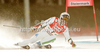 Massimiliano Blardone of Italy skiing in first run of men giant slalom race of Audi FIS Alpine skiing World cup finals in Schladming, Austria. Men giant slalom race of Audi FIS Alpine skiing World cup finals was held in Schladming, Austria, on Saturday, 17th of March 2012.
