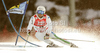 Davide Simoncelli of Italy skiing in first run of men giant slalom race of Audi FIS Alpine skiing World cup finals in Schladming, Austria. Men giant slalom race of Audi FIS Alpine skiing World cup finals was held in Schladming, Austria, on Saturday, 17th of March 2012.
