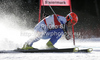 Cyprien Richard of France skiing in first run of men giant slalom race of Audi FIS Alpine skiing World cup finals in Schladming, Austria. Men giant slalom race of Audi FIS Alpine skiing World cup finals was held in Schladming, Austria, on Saturday, 17th of March 2012.
