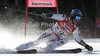 Benjamin Raich of Austria skiing in first run of men giant slalom race of Audi FIS Alpine skiing World cup finals in Schladming, Austria. Men giant slalom race of Audi FIS Alpine skiing World cup finals was held in Schladming, Austria, on Saturday, 17th of March 2012.
