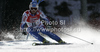 Thomas Fanara of France skiing in first run of men giant slalom race of Audi FIS Alpine skiing World cup finals in Schladming, Austria. Men giant slalom race of Audi FIS Alpine skiing World cup finals was held in Schladming, Austria, on Saturday, 17th of March 2012.
