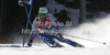 Steve Missillier of France skiing in first run of men giant slalom race of Audi FIS Alpine skiing World cup finals in Schladming, Austria. Men giant slalom race of Audi FIS Alpine skiing World cup finals was held in Schladming, Austria, on Saturday, 17th of March 2012.

