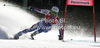 Steve Missillier of France skiing in first run of men giant slalom race of Audi FIS Alpine skiing World cup finals in Schladming, Austria. Men giant slalom race of Audi FIS Alpine skiing World cup finals was held in Schladming, Austria, on Saturday, 17th of March 2012.
