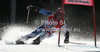 Didier Cuche of Switzerland skiing in first run of men giant slalom race of Audi FIS Alpine skiing World cup finals in Schladming, Austria. Men giant slalom race of Audi FIS Alpine skiing World cup finals was held in Schladming, Austria, on Saturday, 17th of March 2012.
