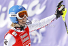 Third placed Marlies Schild of Austria reacts in finish of second run of women slalom race of Audi FIS Alpine skiing World cup finals in Schladming, Austria. Women slalom race of Audi FIS Alpine skiing World cup finals was held in Schladming, Austria, on Saturday, 17th of March 2012.
