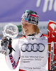 Overall slalom World cup winner Marlies Schild of Austria celebrates her trophy after last women slalom race of Audi FIS Alpine skiing World cup finals in Schladming, Austria. Women slalom race of Audi FIS Alpine skiing World cup finals was held in Schladming, Austria, on Saturday, 17th of March 2012.
