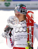 Overall slalom World cup winner Marlies Schild of Austria celebrates her trophy after last women slalom race of Audi FIS Alpine skiing World cup finals in Schladming, Austria. Women slalom race of Audi FIS Alpine skiing World cup finals was held in Schladming, Austria, on Saturday, 17th of March 2012.
