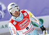 Marcus Sandell of Finland reacts in finish of second run of men giant slalom race of Audi FIS Alpine skiing World cup finals in Schladming, Austria. Men giant slalom race of Audi FIS Alpine skiing World cup finals was held in Schladming, Austria, on Saturday, 17th of March 2012.
