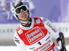 Second placed Hannes Reichelt of Austria reacts in finish of second run of men giant slalom race of Audi FIS Alpine skiing World cup finals in Schladming, Austria. Men giant slalom race of Audi FIS Alpine skiing World cup finals was held in Schladming, Austria, on Saturday, 17th of March 2012.
