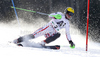 Marcel Hirscher of Austria skiing in first run of men slalom race of Audi FIS Alpine skiing World cup finals in Schladming, Austria. Men slalom race of Audi FIS Alpine skiing World cup finals was held in Schladming, Austria, on Sunday, 18th of March 2012.
