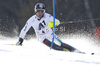Stefano Gross of Italy skiing in first run of men slalom race of Audi FIS Alpine skiing World cup finals in Schladming, Austria. Men slalom race of Audi FIS Alpine skiing World cup finals was held in Schladming, Austria, on Sunday, 18th of March 2012.
