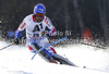 Jean-Baptiste Grange of France skiing in first run of men slalom race of Audi FIS Alpine skiing World cup finals in Schladming, Austria. Men slalom race of Audi FIS Alpine skiing World cup finals was held in Schladming, Austria, on Sunday, 18th of March 2012.
